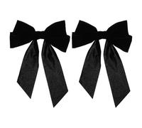MAGICLULU 2pcs Large Ribbon Hair Bow Clips for Women, Back Bowknot Barrette Hair Accessories, Suitable for Daily and Party Styling