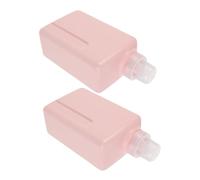 MAGICLULU 2pcs Leakproof Refillable Laundry Liquid Dispenser Bottles for Travel Plastic Square Containers with Precise Dose Control for Shampoo Detergent and Lotion Storage