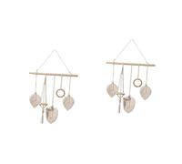 MAGICLULU 2pcs Macrame Hair Bow Holder Hanging Hair Clips Woven Storage Organizer for Home Decor Wall Hanging Crafts Hooks for Hairband Storage