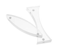MAGICLULU 2pcs Magnetic Convex and Concave Lens for Physics Optics Experiments Optical Grade Material for Refraction Reflection Demonstrations for Middle School Science Education Laboratory