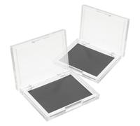 MAGICLULU 2Pcs Magnetic Empty Makeup Palette with Lid, Magnetic Eyeshadow Blush and Highlighter Storage Case for Custom Cosmetic Organization