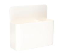 MAGICLULU 2pcs Magnetic Lint Bin White Storage Rack for Laundry Strong Adhesive Holder for Washer Dryer Surfaces Space-saving Organizer for Home Office