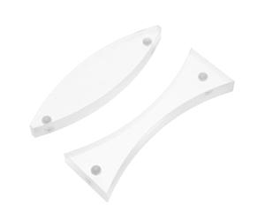 MAGICLULU 2pcs Magnetic Optical Lens Kit Acrylic Convex Concave Lenses with Strong Magnetic Stability Optical Grade Material for Physics Learning Experience and Science Experiments