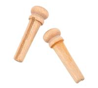 MAGICLULU 2pcs Maple Wood Acoustic Guitar Bridge Pins Natural Beige Guitar String Holder Replacement Pegs with Enhanced Sound Transmission and Stress Damage Reduction for Original Equipment