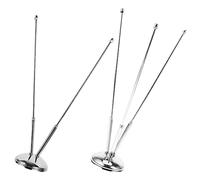MAGICLULU 2pcs Metal Desk Flag Poles Stable Base V-Shaped Flag Holder for Office Events and Meetings for National and Decorative Displays