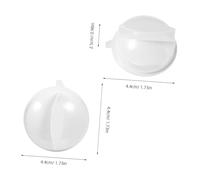 MAGICLULU 2pcs Microwave Oven Control Knob Heat-Resistant Plastic Thermostat Dial for Precise Temperature Control Compatible Spare Part for Microwave Repairs and Food Quality Assurance