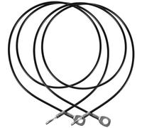 MAGICLULU 2pcs Multi Function Gym Cable 5mm 1.4m PU Steel Wire Replacement | Black Twin Pack, Reusable Pulley Attachment for Daily Use, Professional Multi Function Cable