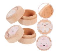 MAGICLULU 2pcs My First Tooth Box Tooth Storage Box Fetal Hair Holder Boys and Girls