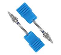 MAGICLULU 2pcs Nail Drill Bits for Manicure and Pedicure Tungsten Steel Grinding Heads for Comprehensive Nail Care and Gel Polish Removal and Home Use