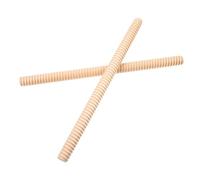 MAGICLULU 2pcs Natural Hardwood Rhythm Sticks for Wooden Claves Educational Percussion Instrument Sticks Red Threaded Design Safe Rounded Ends for Preschool Kindergarten Music Learning