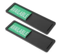 MAGICLULU 2pcs Office Door Status Signs Sliding Indicator for Meeting Privacy and Reservation Bright Red Green Visible Office Slider Signs for Hotel Restroom Conference