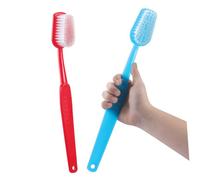 MAGICLULU 2pcs Oversized Giant Toothbrush Prop Set Red and Blue Lightweight Reusable Decorative Party Props for Photobooth Fun Eye Catching Store Displays and Event Decorations