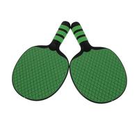 MAGICLULU 2pcs Penhold Table Tennis Rackets for Beginners with Non-slip Handle, High-control Green Training Paddle Set for Indoor and Outdoor Ping Pong Practice