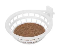 MAGICLULU 2pcs Plastic Bird Breeding Nest for Canaries and Finches, Circular Parrot Sleeping Bed with Coconut Shreds, Universal Fit for Aviary or Home Use, Effortless Cleaning Design