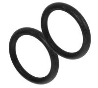 MAGICLULU 2PCS Plastic Gymnastic Rings for Strength Training Workout Exercise Rings for Full Body Muscle Building Cross-training Fitness Gym Equipment Black