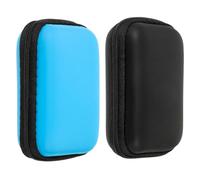 MAGICLULU 2pcs Portable Hard Drive Storage Box with Tight Stitching and Maximum Protection, Nylon and Aluminum Alloy Small Carrying Case for Travel, Stylish Colour Scheme Computer
