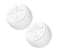 MAGICLULU 2pcs Portable Mini Washing Machine Electric Automatic Washer for Home Rv Use Compact USB Washer with Suction Cup for Cleaning Simple Operation