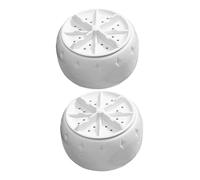 MAGICLULU 2pcs Portable Mini Washing Machine, USB Travel Washer with Suction Cup, Plastic Table Top Laundry Machine for Clothes and Underwear, Apartment Use