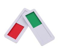 MAGICLULU 2pcs Privacy Slide Door Sign Acrylic Sliding Indicator for Office Conference Meeting Door Open Closed Status Switch