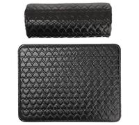 MAGICLULU 2pcs Pu Leather Nail Art Design Hand Rest Cushion Wrist Cushion with Love Pattern Shape Comfortable and Easy Cleanup Stylish Hand Pillow for Pro-users and Nail Art Lovers in Salon