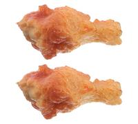 MAGICLULU 2pcs Pvc Funny Fried Chicken Leg Hair Clips for Women Non-slip Duckbill Barrettes Cute Food Hair Accessories for Parties Cosplay Picnic and Birthday Festival
