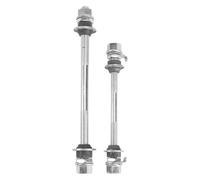 MAGICLULU 2pcs Quick Release Wheel Hub Axle for Bmx and Mountain Bike, Lightweight High Strength Iron Solid Spindle Shaft Front and Rear Bike Repair Tool in Silver Random Color