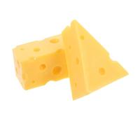 MAGICLULU 2pcs Realistic Fake Cheese Model for Play Props and Dollhouse Decoration Lightweight Resin Food Display for Dessert Shoots DIY Projects Halloween Decor