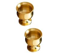 MAGICLULU 2pcs Retro Brass Buddhist Offering Cup for Temple and Home Multi Functional Worship Chalice with Wear Resistant Design Suitable for Water and Decorative Use in Meditation Rituals