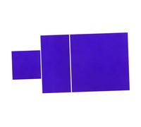 MAGICLULU 2pcs Reusable Cobalt Glass for Chemistry Experiments Accurate Metal Ion Flame Color Reaction Plates Heat Resistant Glass for School Laboratory Science Demonstrations