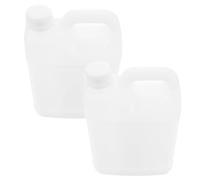 MAGICLULU 2pcs Reusable Plastic Beverage Jug Liquid Containers 2l Capacity White Plastic Leak-proof Design Portable Beverage Bottle for Commercial and Home Use