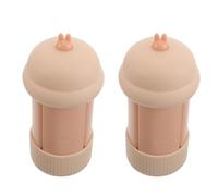 MAGICLULU 2pcs Reusable Silicone Travel Bottles 4-in-1 Refillable Impact-resistant 60ml Leakproof Portable Travel Toiletries Bottles Kit for Business