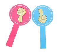 MAGICLULU 2pcs Reusable Voting Paddles for Classroom Participation Foam Teacher Tools with Large Visible Thumbs Up and Down Signs Student Feedback Boards for Interactive Learning Activities