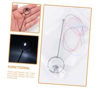 MAGICLULU 2pcs Scale Black Courtyard Lamps with White LED Landscape Accessories for Mini House Craft