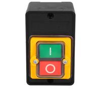 MAGICLULU 2pcs Self Lock Push Button Switch Heavy Duty Electric Control for Motor Start Stop Reliable Mechanical Equipment Off Switch Easy Installation