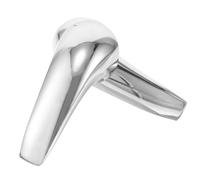 MAGICLULU 2pcs Shower Mixer Handle Alloy Silver Universal Shower Valve Lever Handle Replacement for Hot and Cold Water Adjustment, Bathrooms, DIY Installation