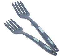 MAGICLULU 2pcs Silicone Cooking Fork Multi-Function Mixing Fork Classic Design Anti-scalding Portable Utensil for Families and Hotels