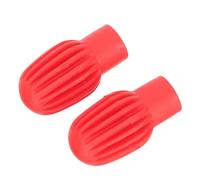 MAGICLULU 2pcs Silicone Drumstick Protective Covers for Silent Practice, Portable Drum Accessories, Red Drumstick Mute Tips to Reduce Damage, for Practice at Home or Anywhere