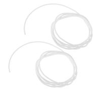 MAGICLULU 2pcs Silicone Wrapped Copper Wire Guitar Patch Cord 1 Meter White High Sensitivity Enhanced Musical Expression for Electric Bass Guitar Live Applications