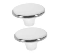 MAGICLULU 2Pcs Stainless Steel Pan Lid Knobs Replacements Anti-scalding Pot Lid Handles Classic Design Easy Install Covers