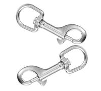 MAGICLULU 2pcs Stainless Steel Single Headed Snap Hook for Pet Leash with Heavy Duty Strength and Tanglefree Use, Suitable for Scuba Diving Equipment and Outdoor Activities