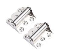MAGICLULU 2pcs Stainless Steel Spring Door Hinges Foldable Shutter Hinges for Cabinet and Furniture Suitable for Home and Door Hardware