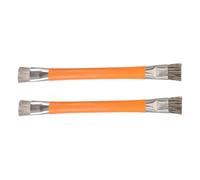 MAGICLULU 2pcs Static Electronic Cleaning Brush for Motherboard Detailing Esd Safe Dual Head Hard Brush in Stylish Orange Versatile Tool for Precise Circuit Board Maintenance