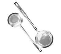 MAGICLULU 2pcs Sturdy Mesh Skimmer Spoon Japanese Cooking Tool Soup Skimmer Fine Mesh Strainer Matcha Sifter Food Oil Filter Colander Scoop Versatile