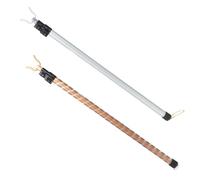 MAGICLULU 2pcs Telescopic Clothes Reach Pole Adjustable Clothes Fork Pole 35.4x1.2x1.2inch Aluminum Alloy Lightweight Portable Retractable Design Simple Style for Wardrobe Frame Use