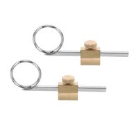 MAGICLULU 2pcs Trumpet Finger Tool Ring Valve Slide Replacement Ring Metal Finger Grip Ergonomic Design Lightweight Silver Metal Valve Handle Grip for Long Jazz Practice Sessions