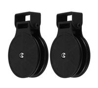 MAGICLULU 2pcs Universal Gym Pulley Wheel Cable Pulley Block for Exercise Machines with Abs and Iron Material, Minimizes Joint Stress and Improves Performance, for Rehabilitation Programs