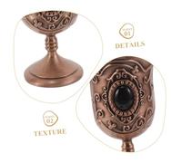 MAGICLULU 2pcs Vintage Copper Shot Glasses Antique Metal Goblet Cups with High Stem for Home Bar Family Parties and Elegant Decor Medieval Style Drinkware with Artistic Craftsmanship