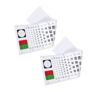 MAGICLULU 2pcs Visual Test Chart Hanging Eye Test Chart for Home Hospital Clinic Use Easy to Operate Practical Design for Eye Exams and Vision Checks