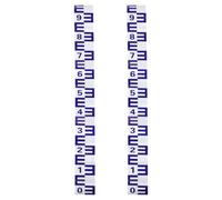 MAGICLULU 2pcs Water Gauge Sticker Water Level Measuring Sticker Blue Accurate Measurement Easy Installation Reflective Design Scale for Boat