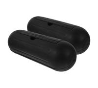MAGICLULU 2pcs Waterproof Wire Extension Cable with Plug Cover Extension Cord, Heavy Duty Black Outdoor Terminal Box Made of Sturdy Pp and Thermoplastic, Easy to Use Cord Protector Suitable